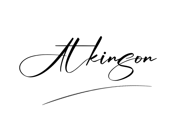 The best stylish Atkinson name signature simple easy in English