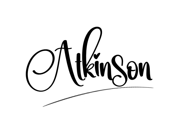 The best stylish Atkinson name signature simple easy in English