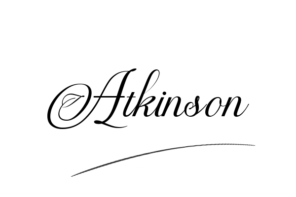 The best stylish Atkinson name signature simple easy in English