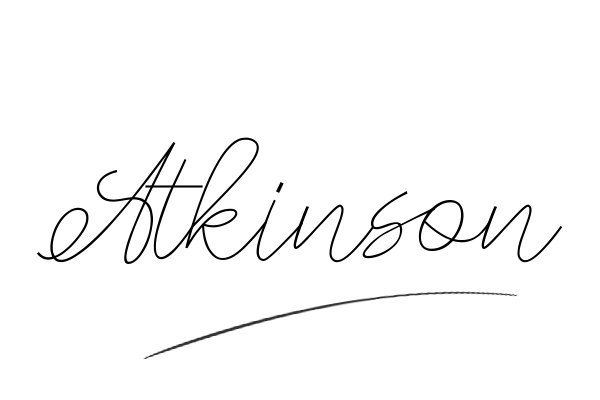 The best stylish Atkinson name signature simple easy in English