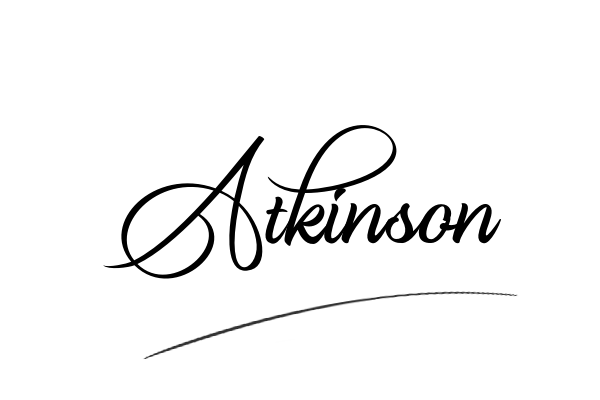 The best stylish Atkinson name signature simple easy in English