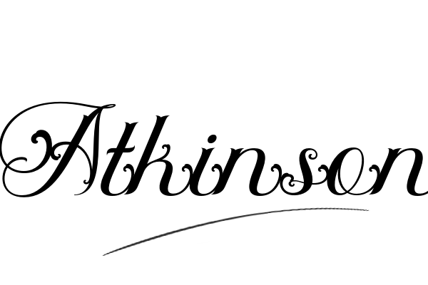 The best stylish Atkinson name signature simple easy in English