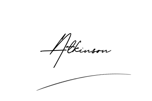 The best stylish Atkinson name signature simple easy in English