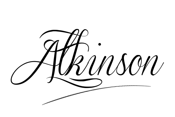 The best stylish Atkinson name signature simple easy in English