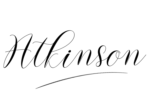 The best stylish Atkinson name signature simple easy in English