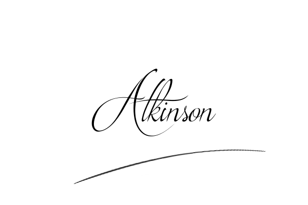 The best stylish Atkinson name signature simple easy in English