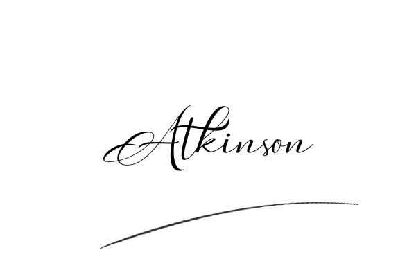 The best stylish Atkinson name signature simple easy in English