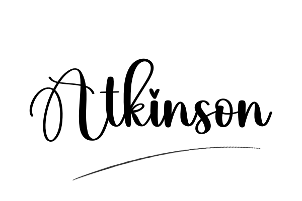 The best stylish Atkinson name signature simple easy in English
