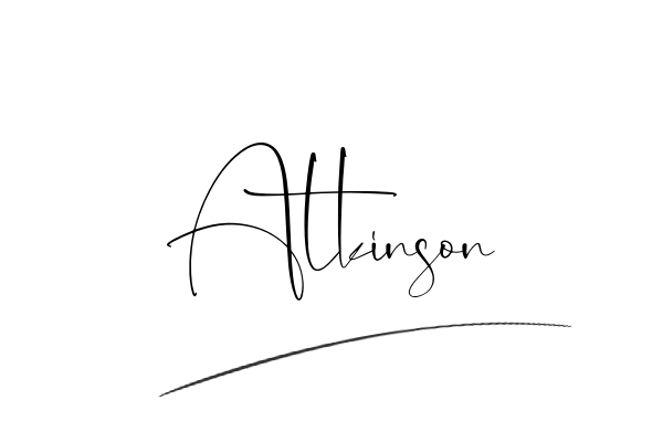The best stylish Atkinson name signature simple easy in English