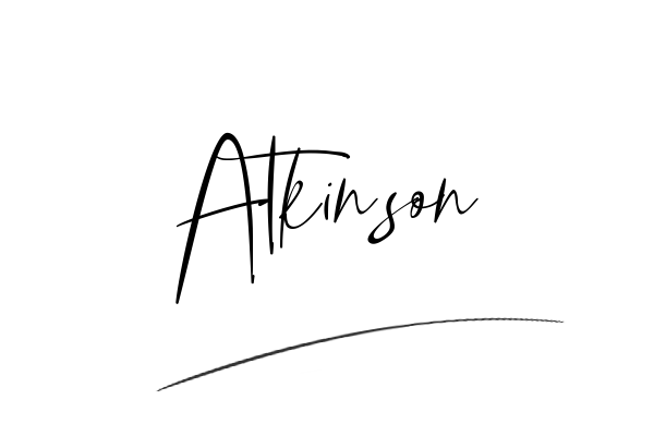 The best stylish Atkinson name signature simple easy in English