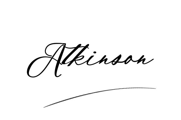The best stylish Atkinson name signature simple easy in English