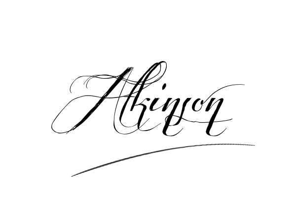 The best stylish Atkinson name signature simple easy in English