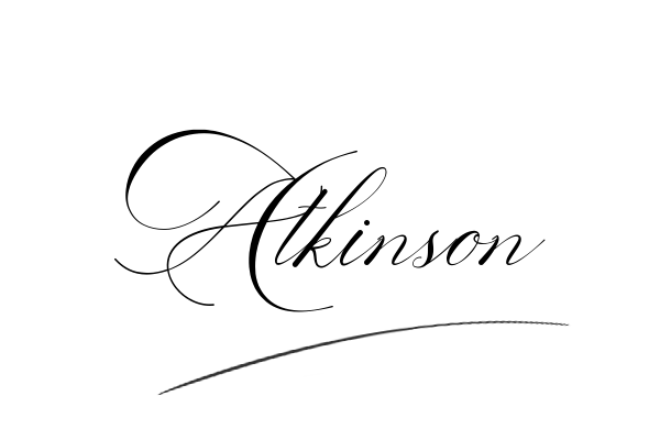 The best stylish Atkinson name signature simple easy in English