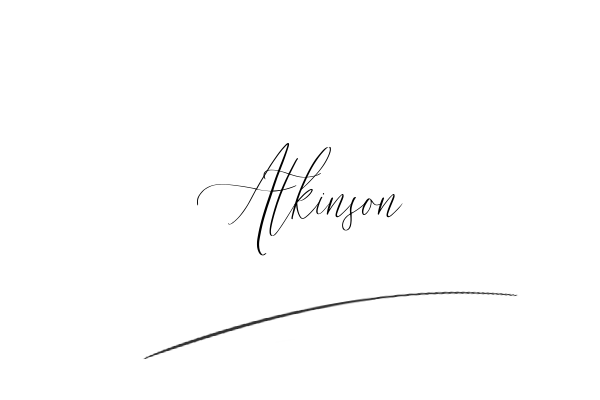 The best stylish Atkinson name signature simple easy in English