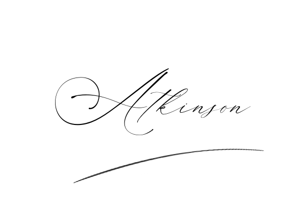 The best stylish Atkinson name signature simple easy in English