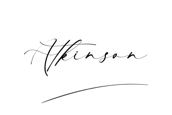 The best stylish Atkinson name signature simple easy in English