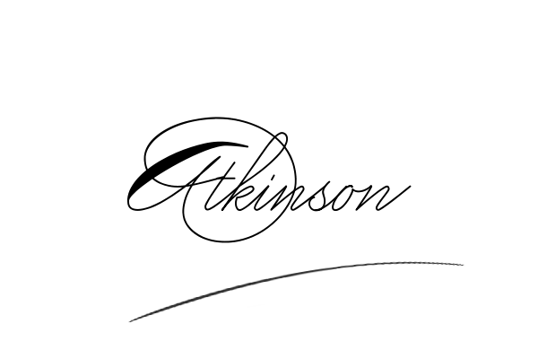 The best stylish Atkinson name signature simple easy in English