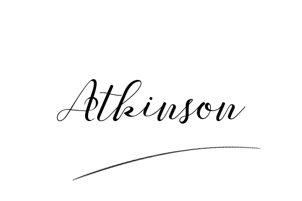 The best stylish Atkinson name signature simple easy in English