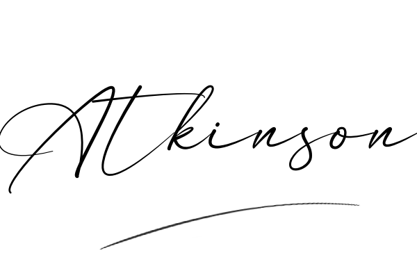 The best stylish Atkinson name signature simple easy in English