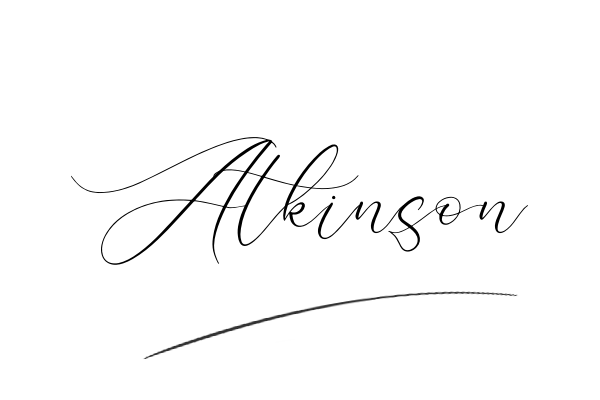The best stylish Atkinson name signature simple easy in English