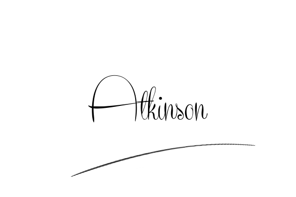 The best stylish Atkinson name signature simple easy in English