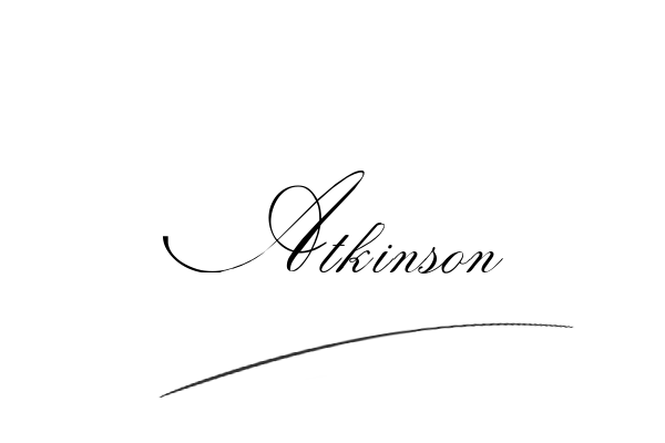 The best stylish Atkinson name signature simple easy in English