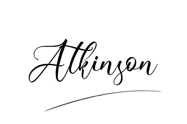 The best stylish Atkinson name signature simple easy in English