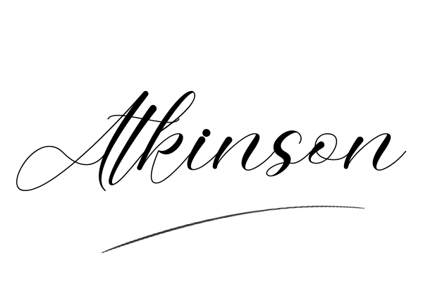 The best stylish Atkinson name signature simple easy in English