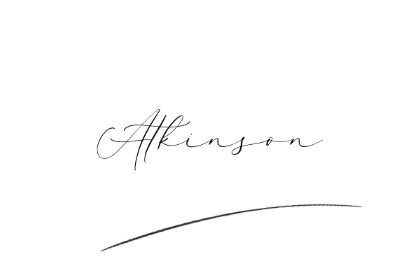 The best stylish Atkinson name signature simple easy in English