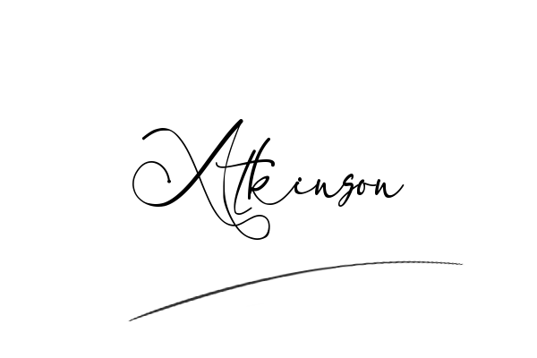 The best stylish Atkinson name signature simple easy in English
