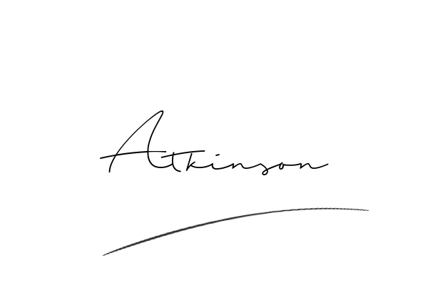 The best stylish Atkinson name signature simple easy in English