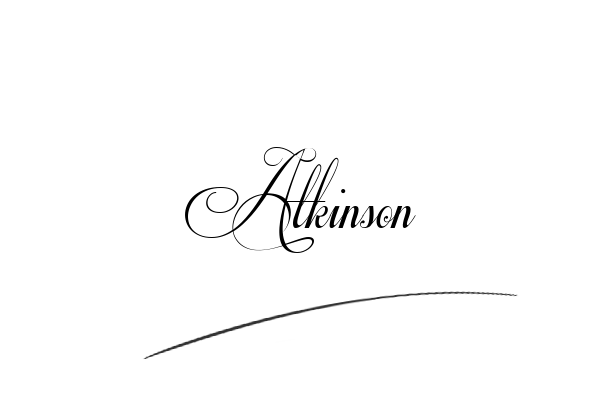 The best stylish Atkinson name signature simple easy in English