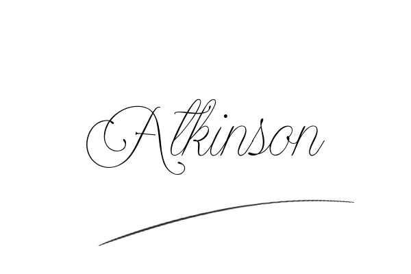 The best stylish Atkinson name signature simple easy in English