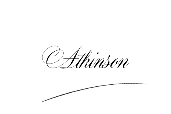 The best stylish Atkinson name signature simple easy in English