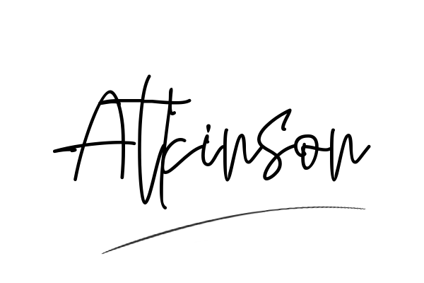 The best stylish Atkinson name signature simple easy in English