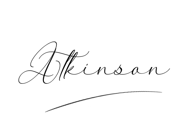 The best stylish Atkinson name signature simple easy in English