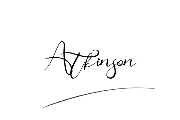 The best stylish Atkinson name signature simple easy in English