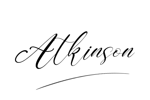 The best stylish Atkinson name signature simple easy in English