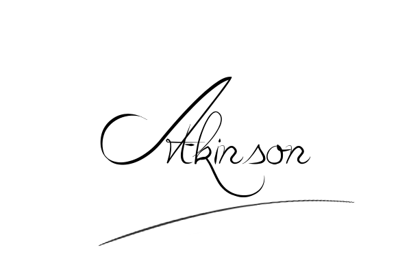 The best stylish Atkinson name signature simple easy in English