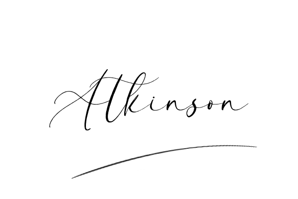 The best stylish Atkinson name signature simple easy in English