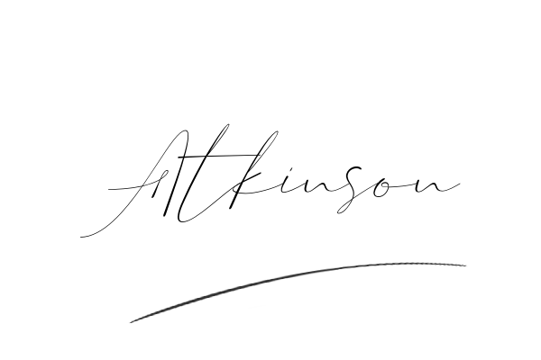 The best stylish Atkinson name signature simple easy in English