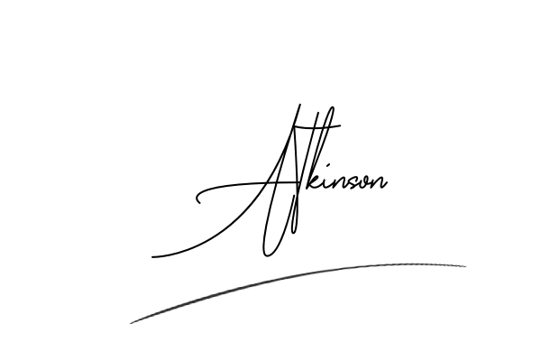 The best stylish Atkinson name signature simple easy in English