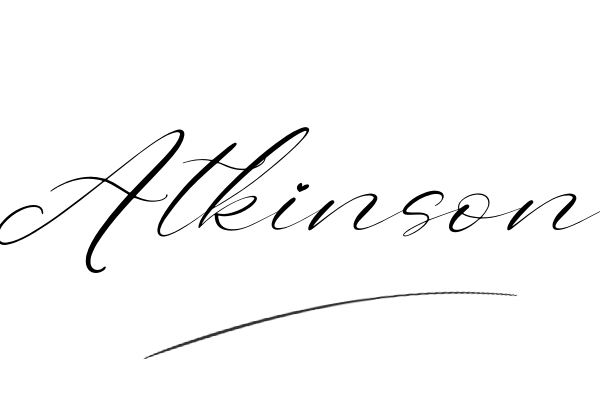 The best stylish Atkinson name signature simple easy in English