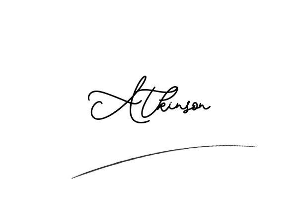 The best stylish Atkinson name signature simple easy in English