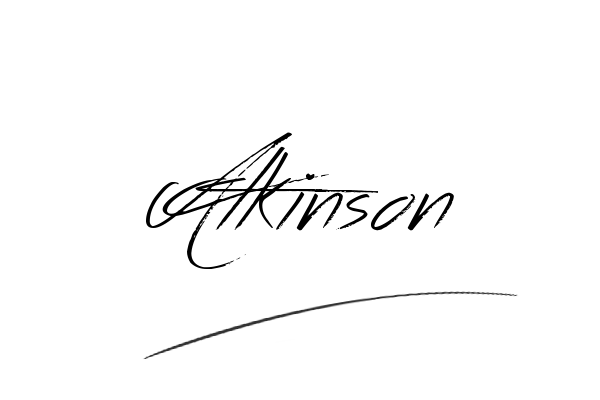 The best stylish Atkinson name signature simple easy in English