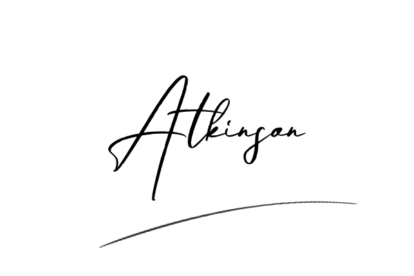 The best stylish Atkinson name signature simple easy in English