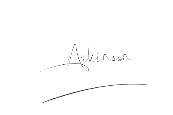 The best stylish Atkinson name signature simple easy in English