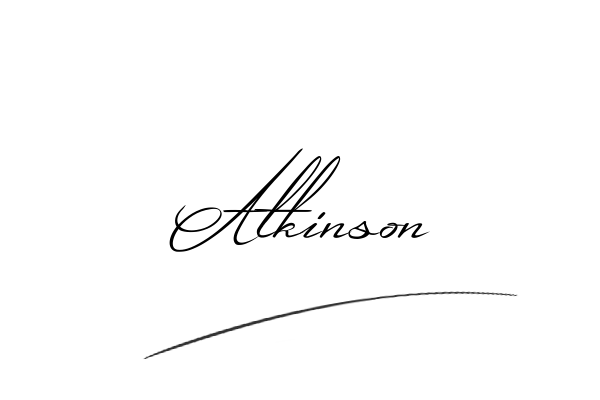 The best stylish Atkinson name signature simple easy in English
