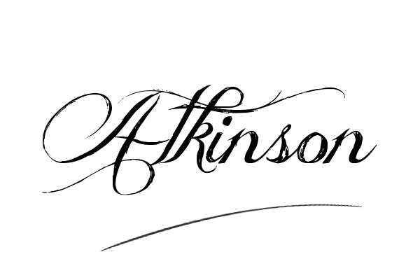 The best stylish Atkinson name signature simple easy in English