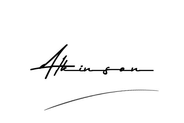 The best stylish Atkinson name signature simple easy in English
